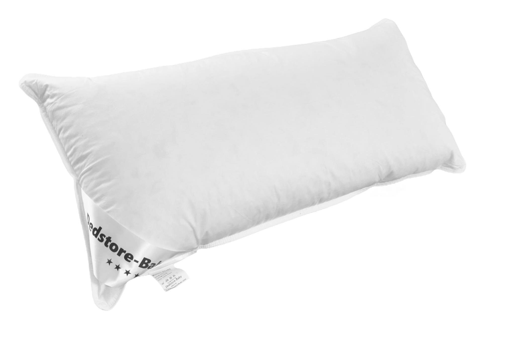 3-Kammer-Kopfkissen 40x80cm Federn Daunen Füllung 750g Hotelqualität Pillow, Dedstore-Baby, Füllung: Daunen-Federmischung, Bezug: 100%, Natur Kissen, 1tlg., Allergiker freundlich, Kopf-, Nacken- und Schulterbereich