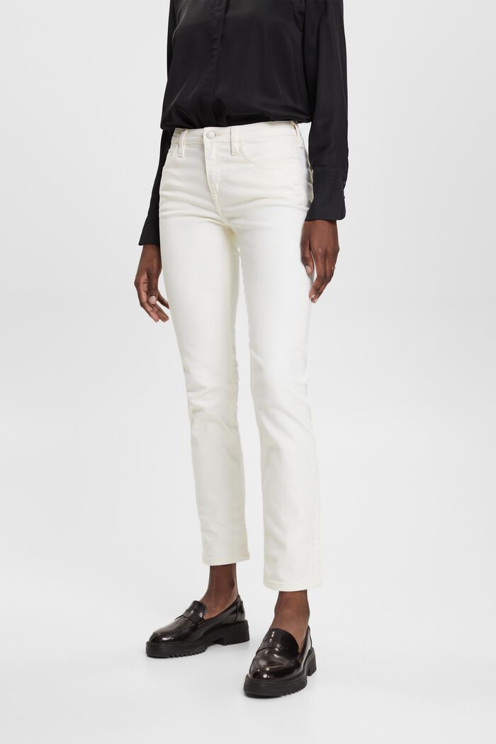 Mid-Rise-Jeans mit geradem Bein