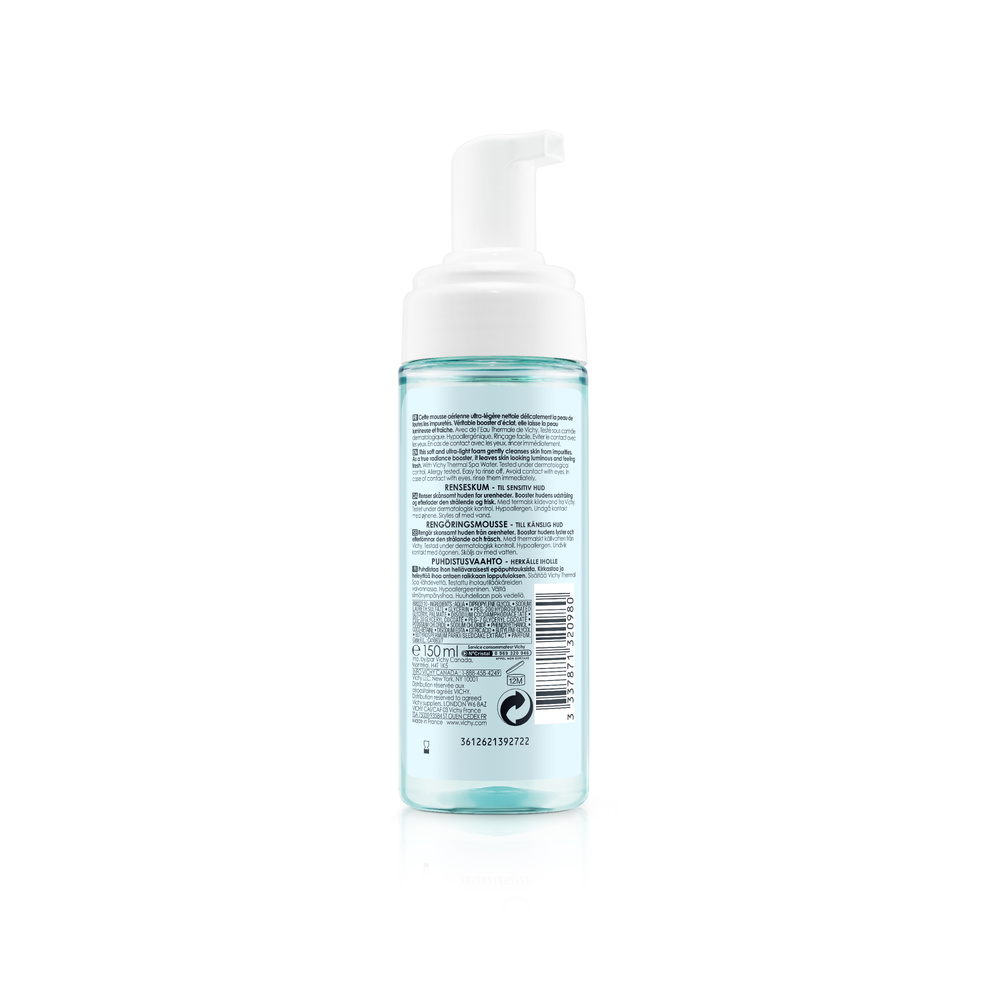 Vichy Pureté Thermale Mousse nettoyante démaquillant pour l'éclat du visage