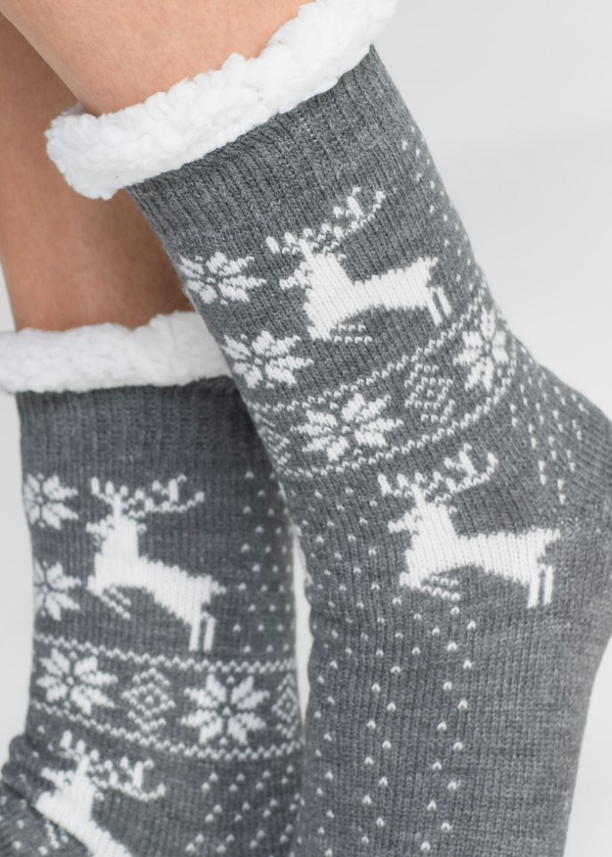 Kuschelsocken mit Teddyfutter