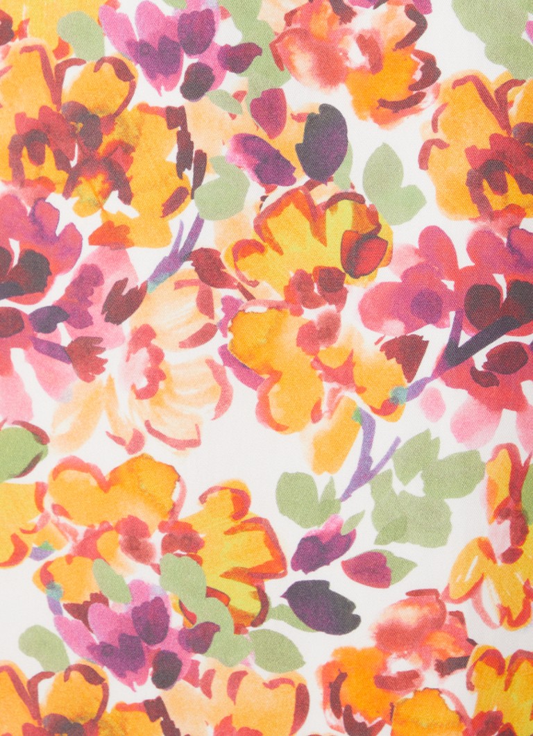 French Connection Brenna high-waist flared lyocell trousers with floral print