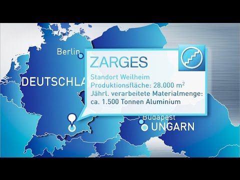 Lestev za podest Zarges 40338 Seventec S, 8 stopnic, vključno s ploščadjo