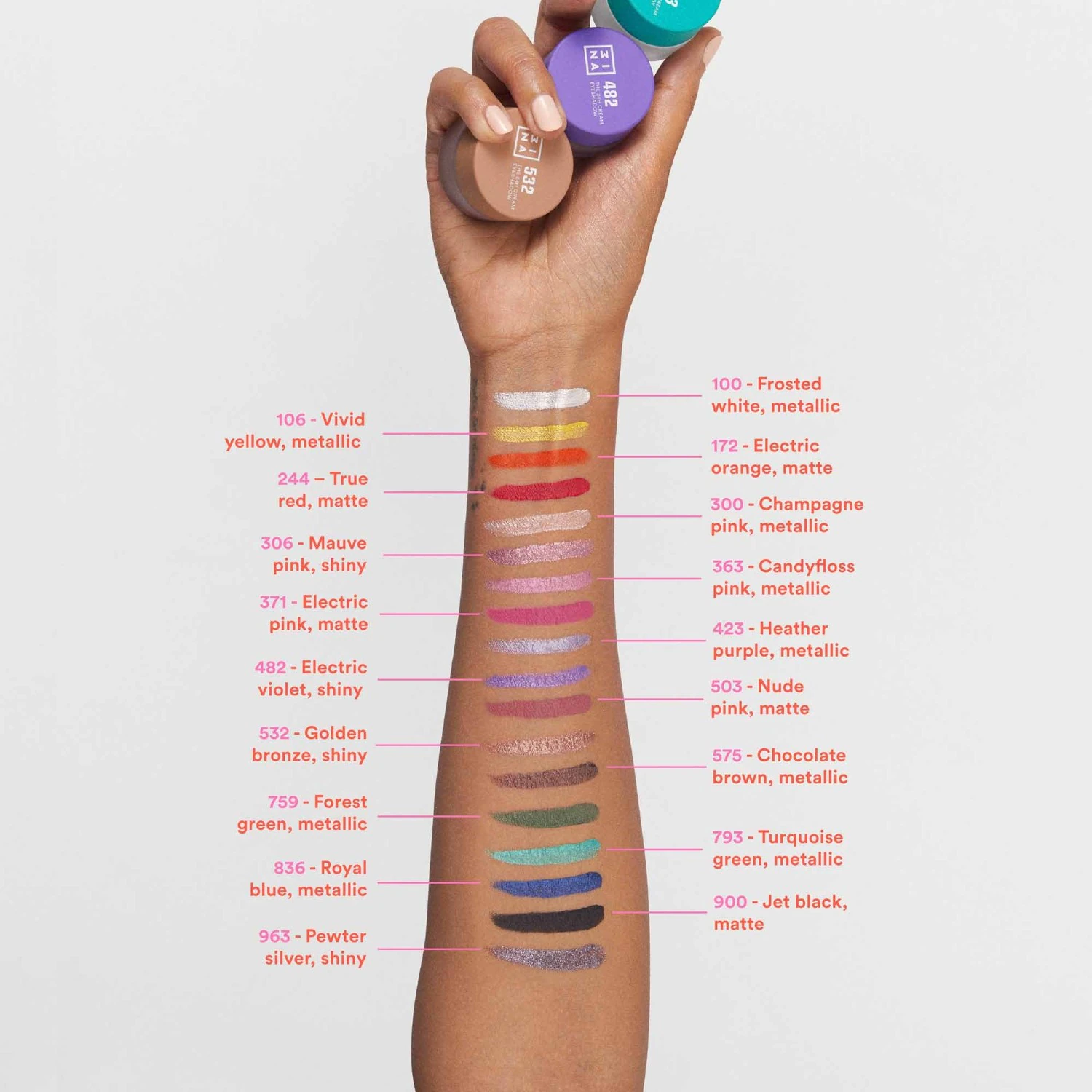 3INA The 24h Cream Eyeshadow