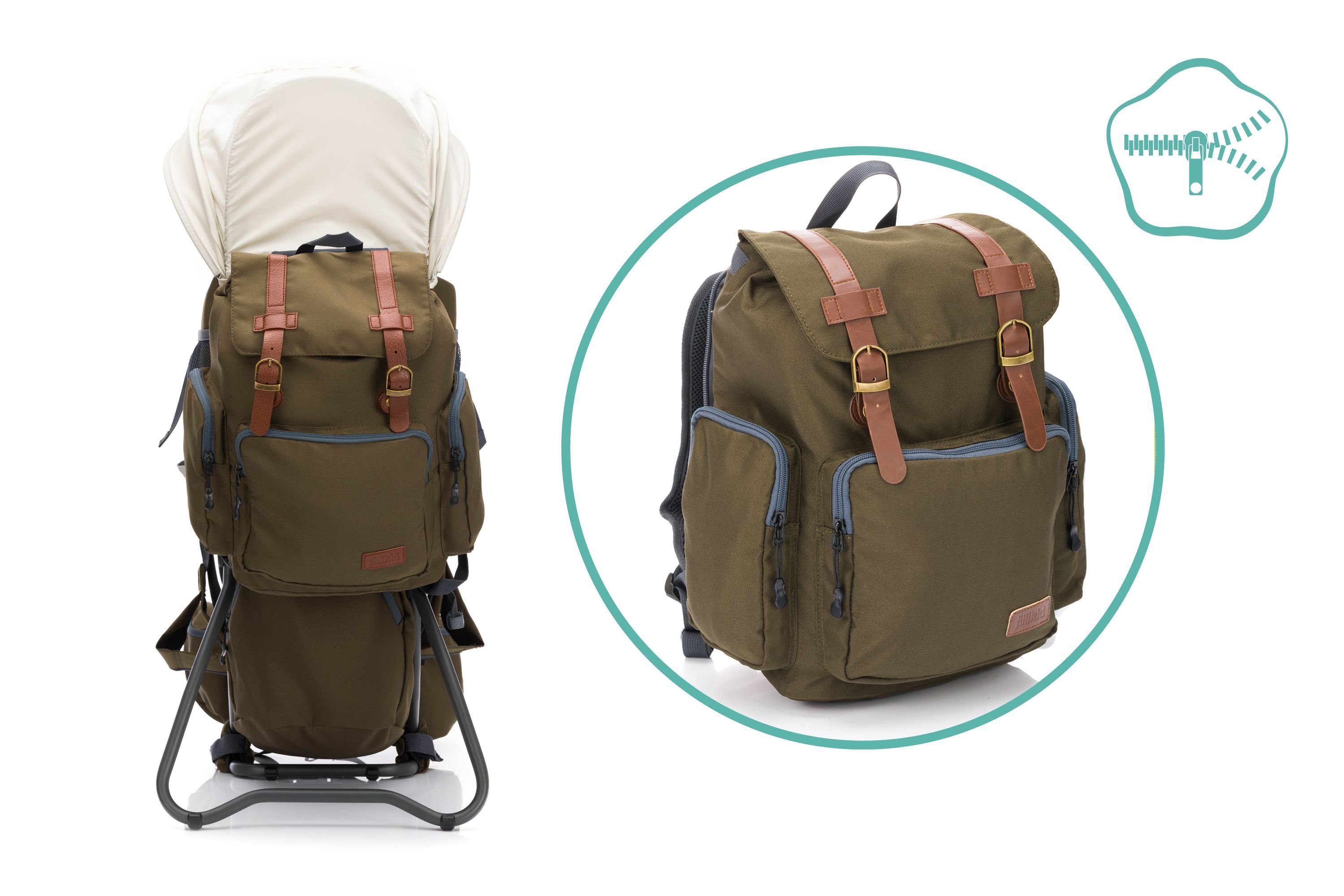 Fillikid Bauchtrage Fillikid Rückentrage Premium Exclusiv