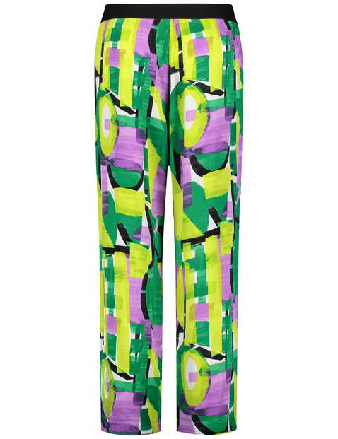 Palazzohose mit Allover-Print Carlotta