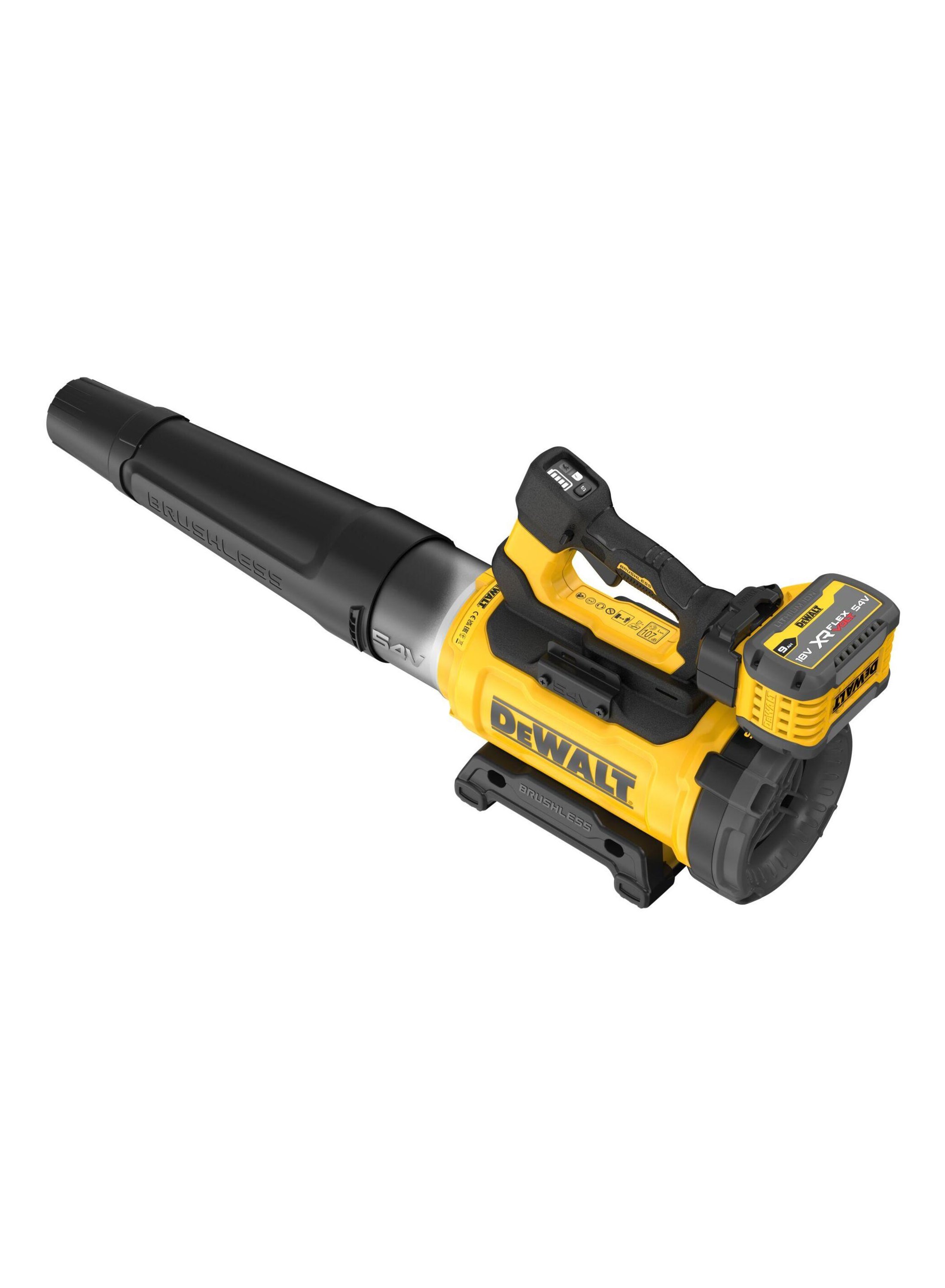 DeWalt DCMBL777X1-QW FLEXVOLT Axial Akku-Laubbläser 54V XR 1x 9,0Ah und Ladegerät Bürstenlos