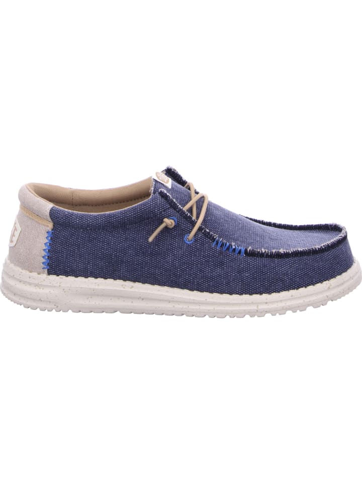 Hey Dude Mokassins Wally Coastline Jute in Navy günstig kaufen