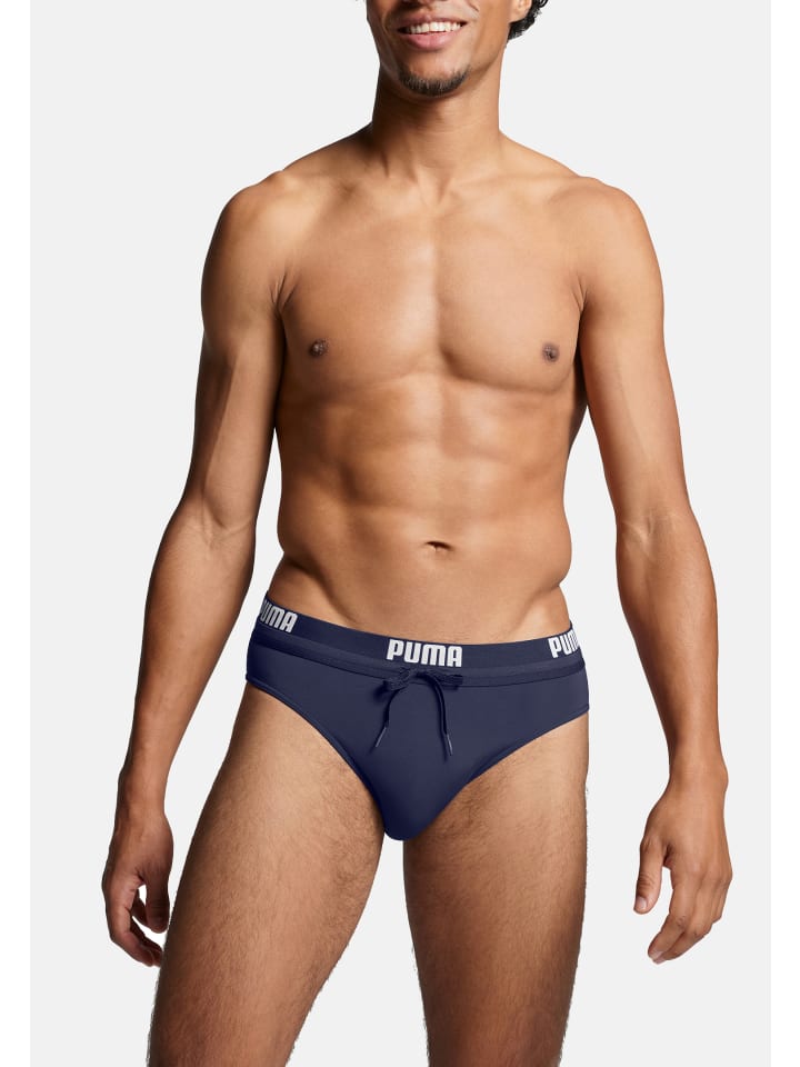 Puma Badehose PUMA SWIM MEN LOGO SWIM BRIEF  in Navy günstig kaufen