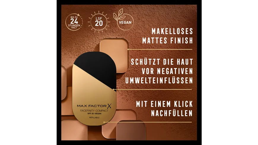 MAX FACTOR Facefinity Compact Foundation 10 g 003 - Natural Rose