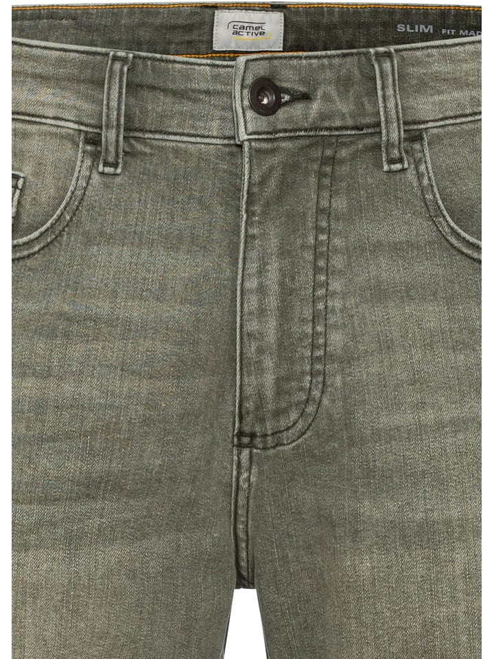 Camel Active Jeans-Shorts in Khaki günstig kaufen
