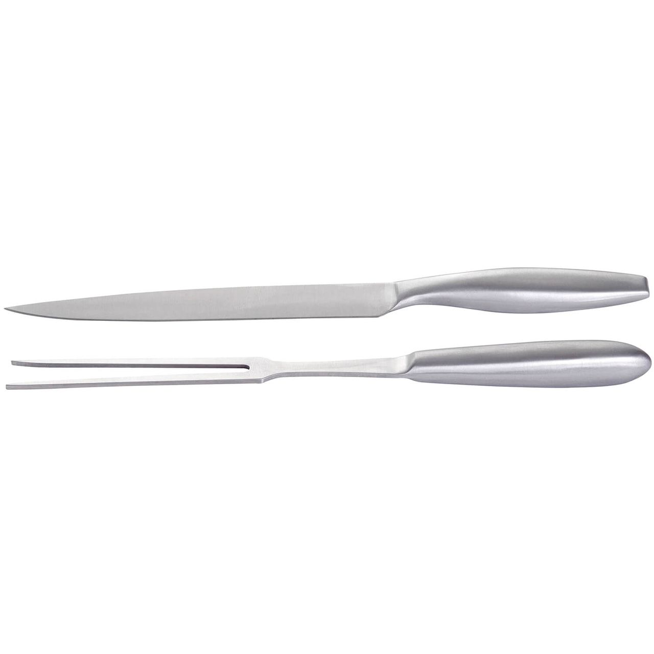 PaellaWorld International Paella World Robustes Edelstahl Tranchier-Set 2-teilig, Messer und Gabel, ideal für Grill und BBQ