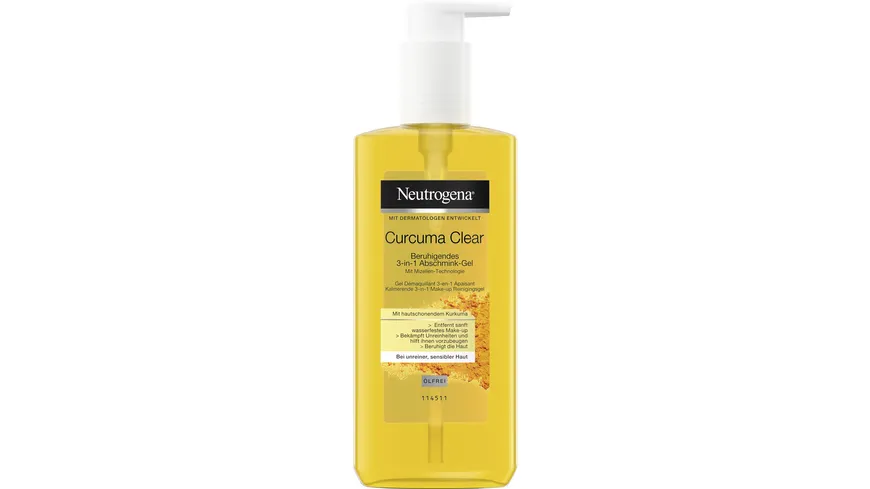 Neutrogena Curcuma Beruhigendes 3in1 Abschmink-Gel 200 ml