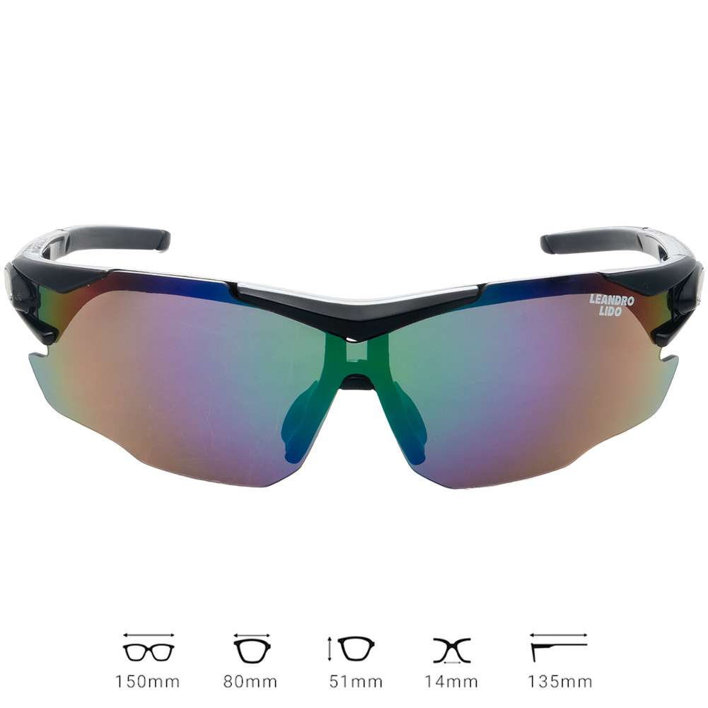 LEANDRO LIDO Challenger One Sport Sonnenbrille schwarz/bunt