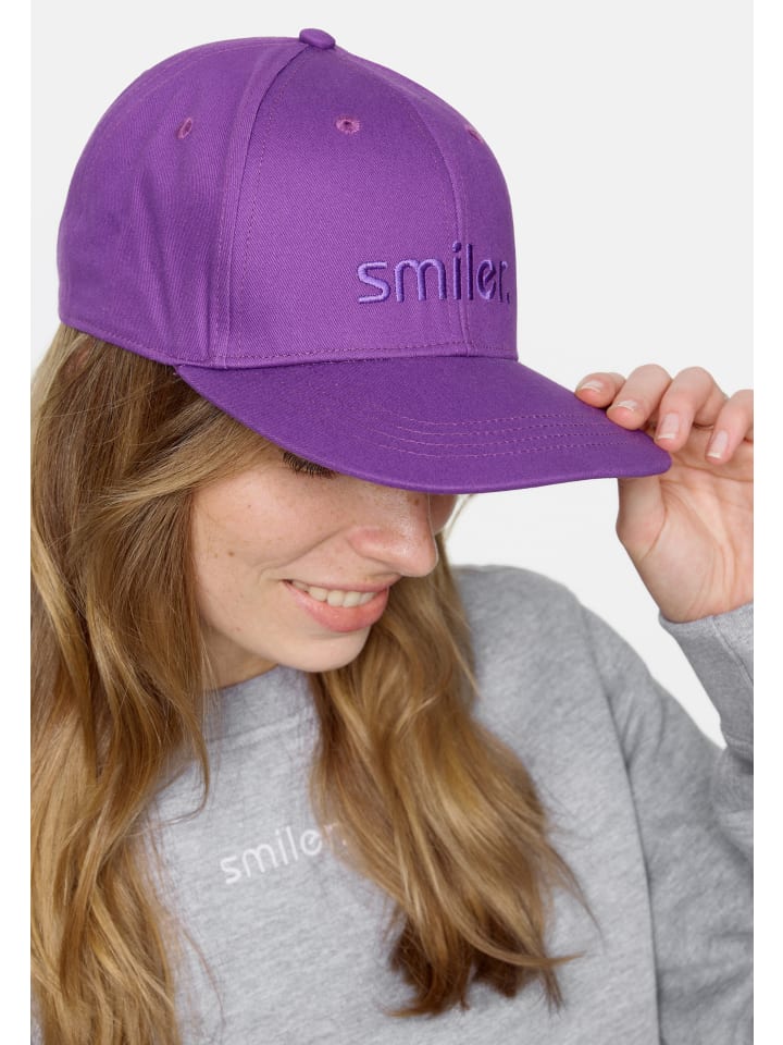 smiler. Snapback Cap shine. in lila günstig kaufen onesize