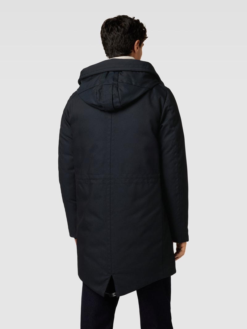 Parka mit Kapuze Modell 'KASA' in marineblau