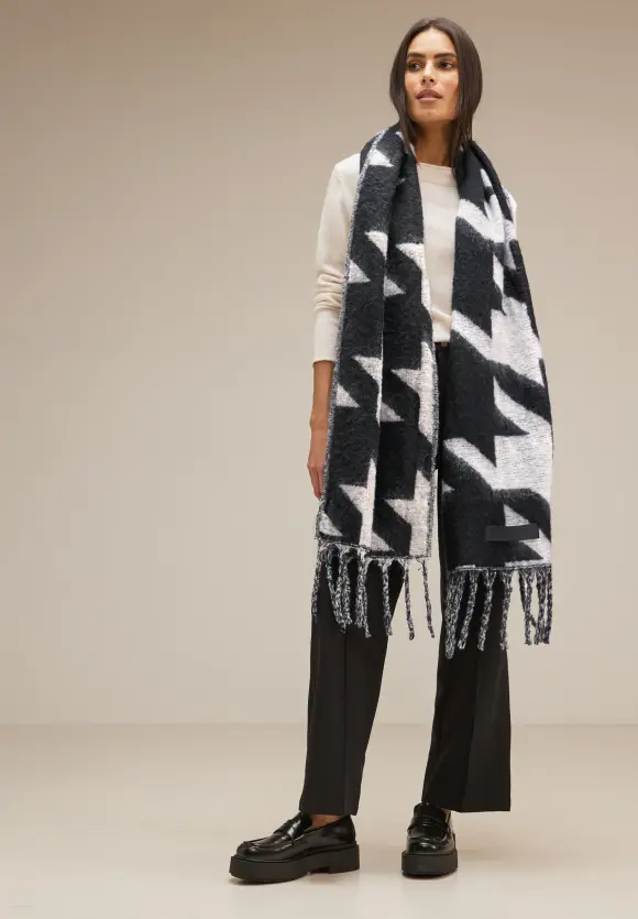 Street One Cosy Schal mit Fransen