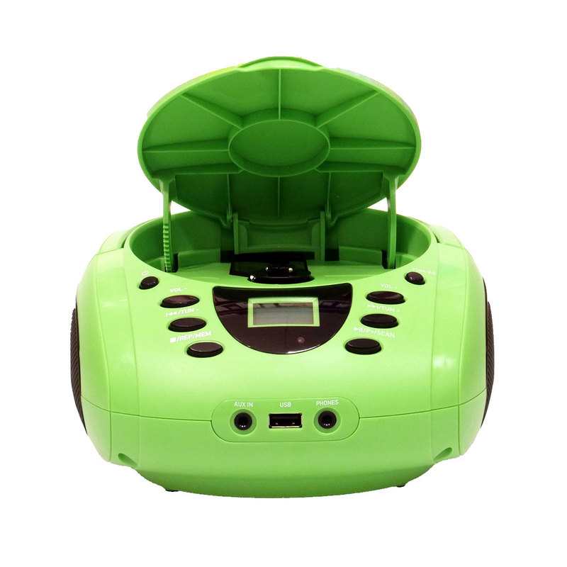 Lecteur CD et radio dino vert WeKids