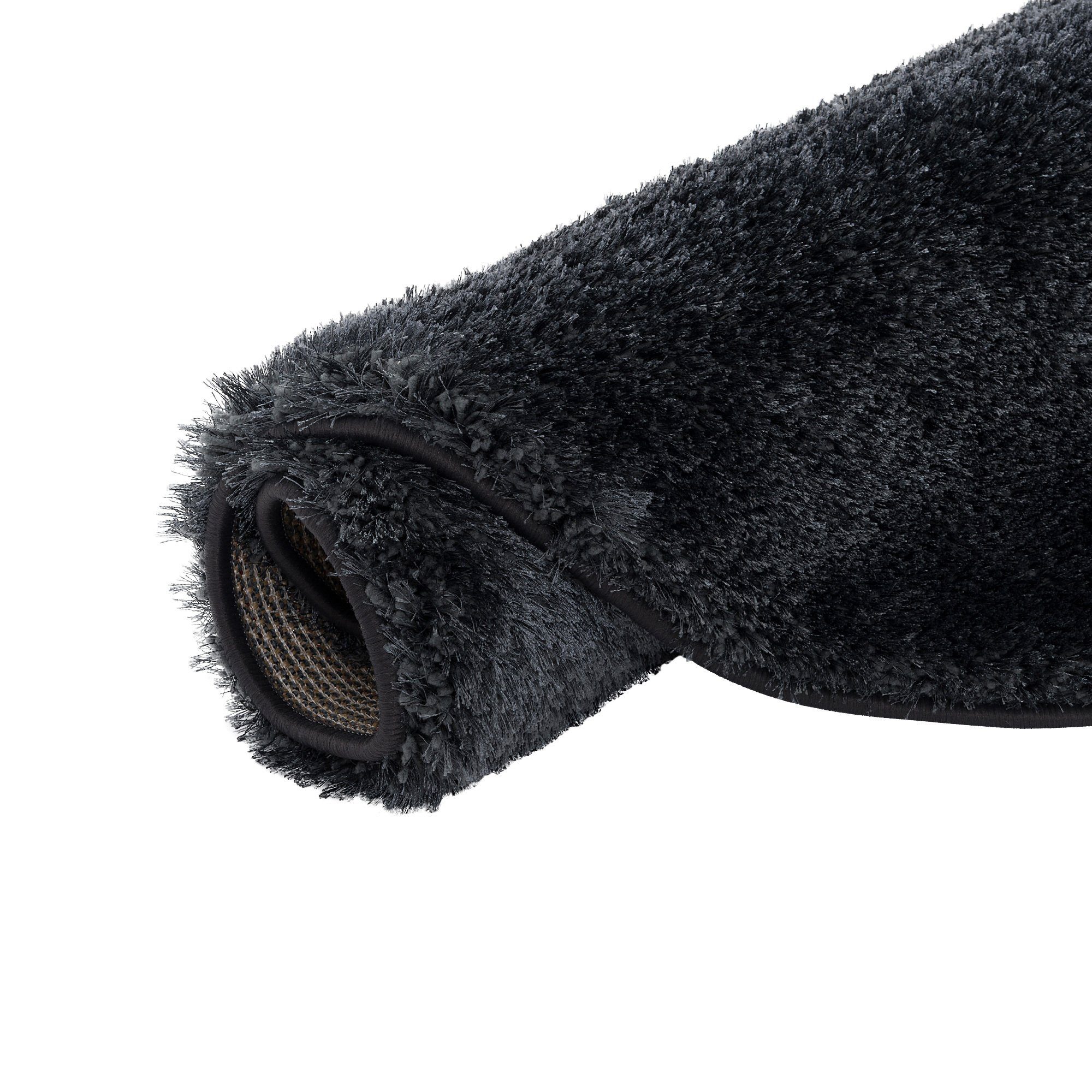 Hochflor-Teppich Hochflor Shaggy Teppich Feeling Mix Rund, Snapstyle, Rund, Höhe: 48 mm