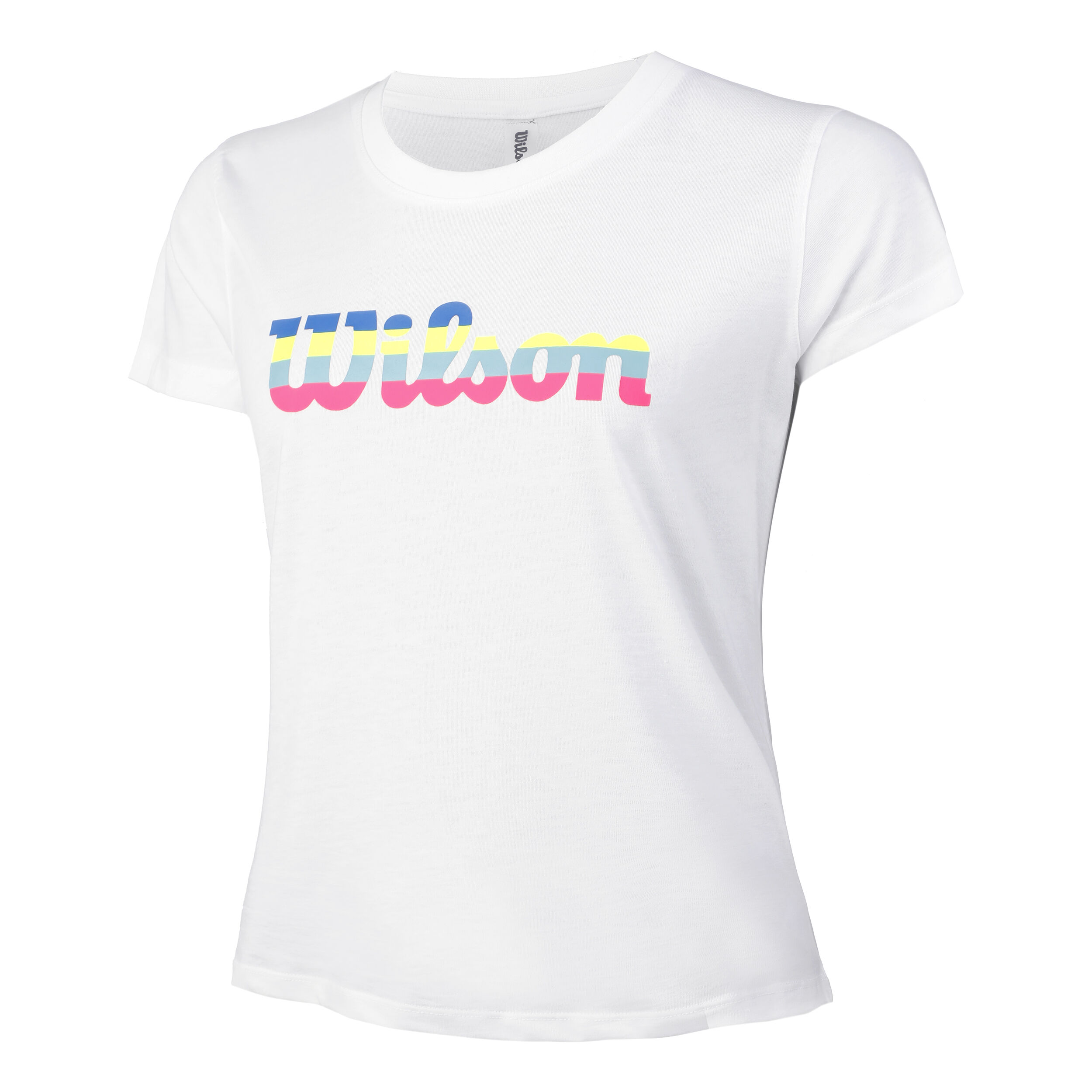 Script Tech T-Shirt Damen - Weiß, Mehrfarbig