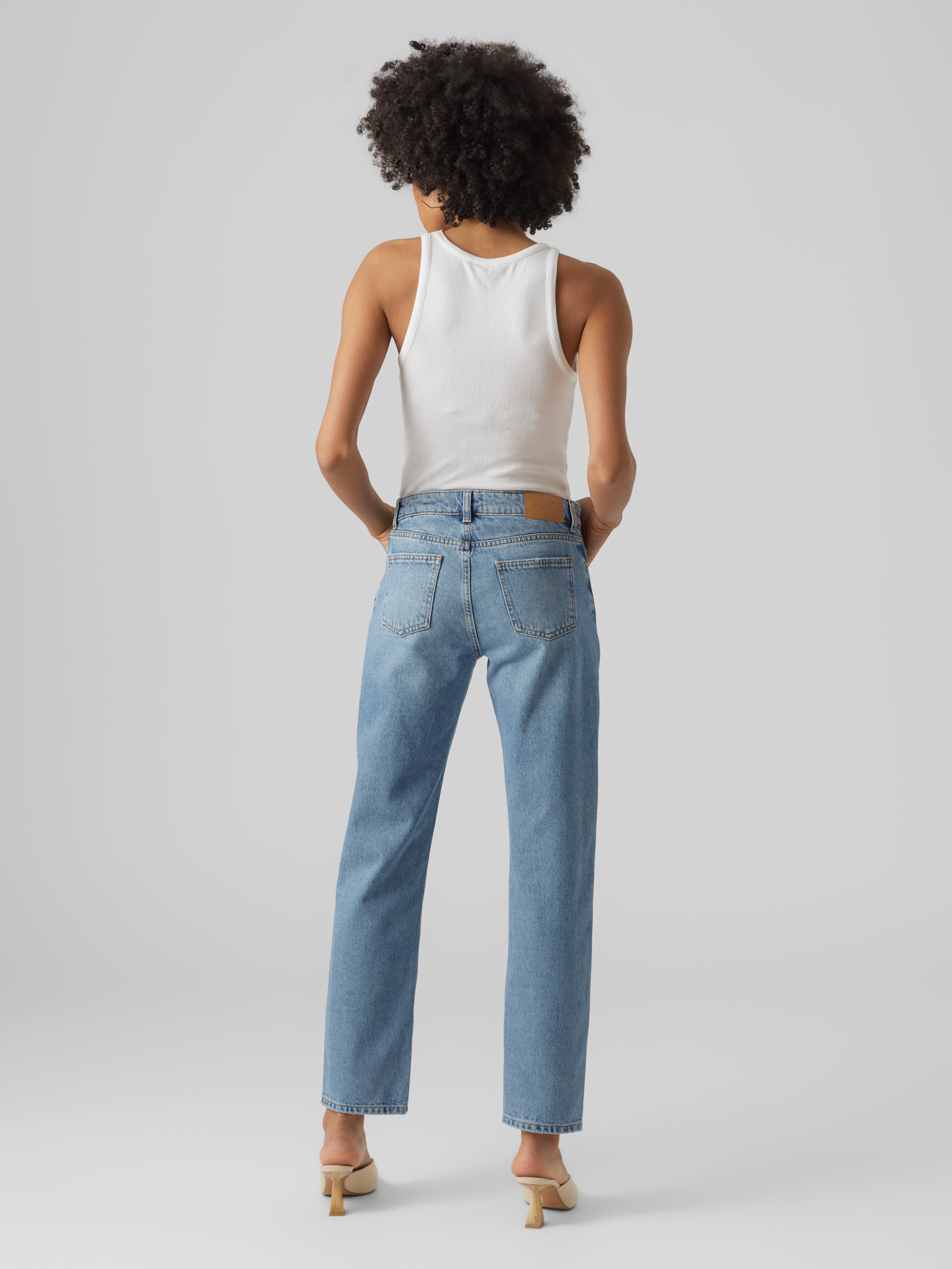 VM90S Niedrige Taille Gerade geschnitten Jeans