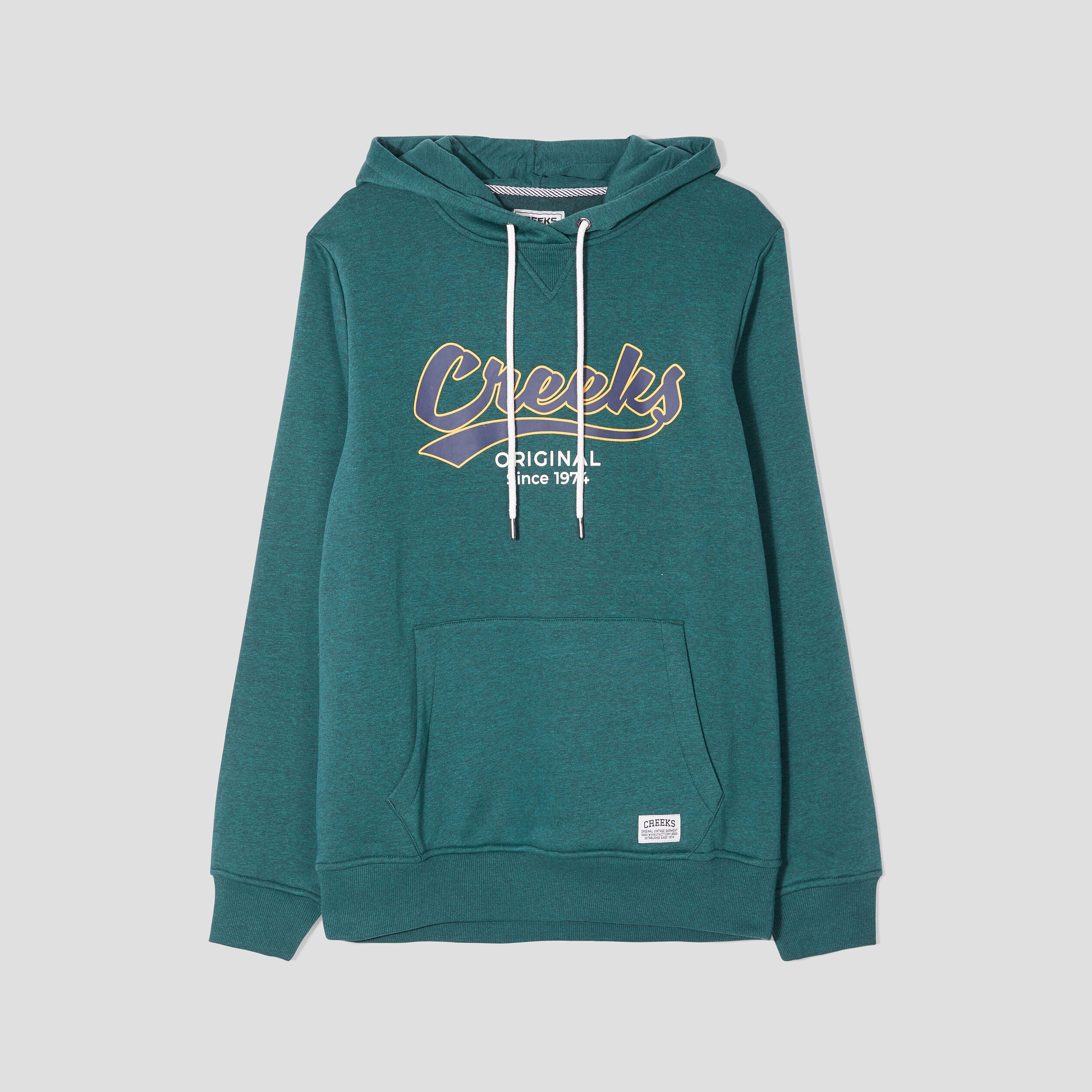 Sweat à capuche hoodie Creeks vert foncé homme | La Halle