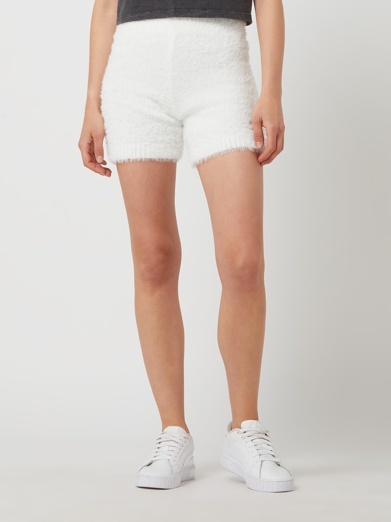 Shorts mit Logo in weiß