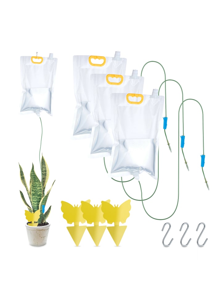 relaxdays 4 x Tropfbewässerungsbeutel in Transparent - 3,5 Liter günstig kaufen onesize