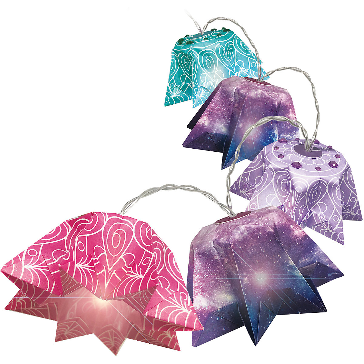 Origami Laterne, Lichterkette