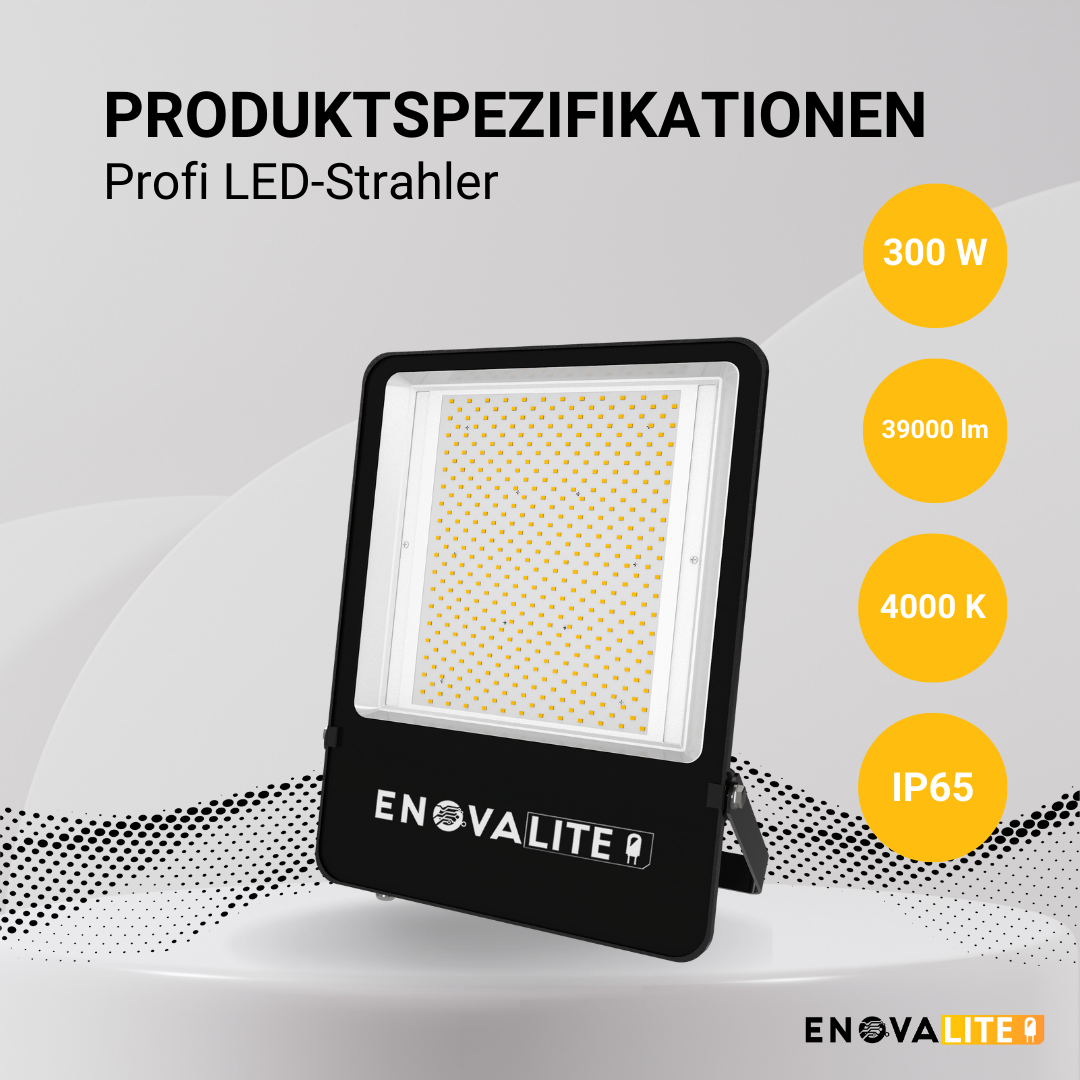 ENOVALITE LED-Fluter, 300 W, 4000 K