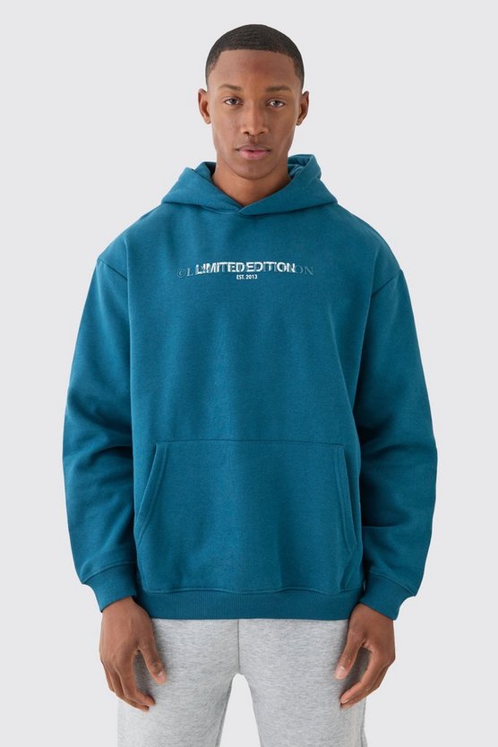 Oversize Basic Hoodie mit Limited Head Print