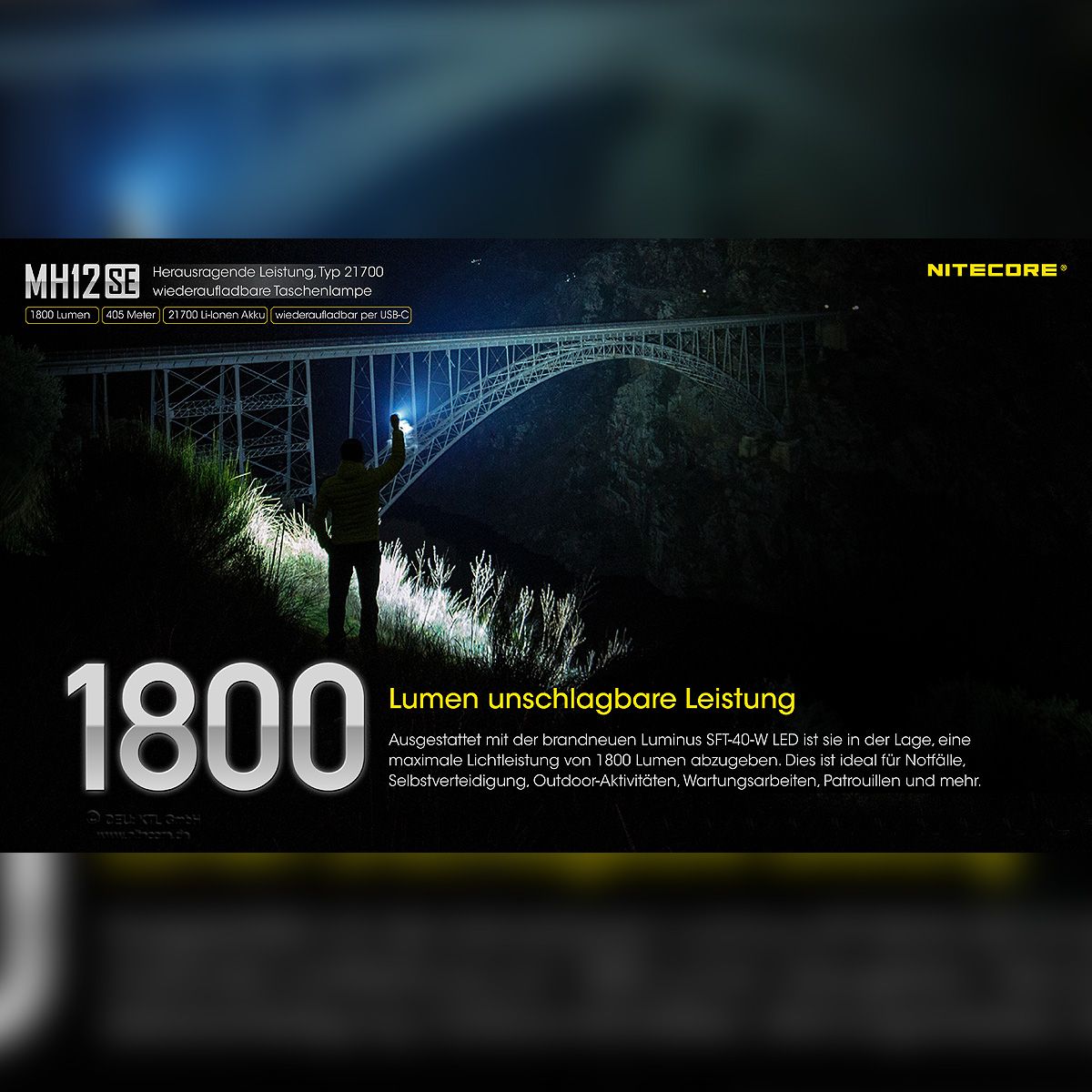 LED Taschenlampe MH12S