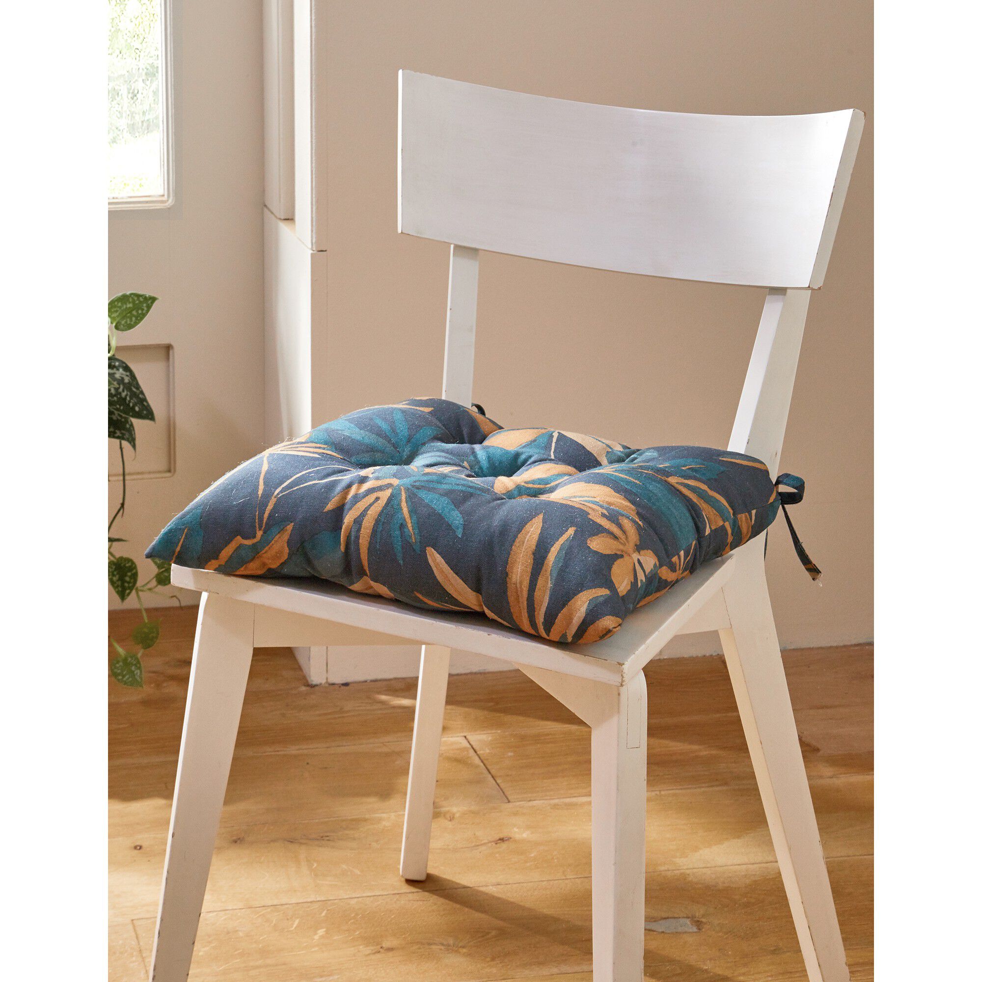 Galette de chaise imprimé floral