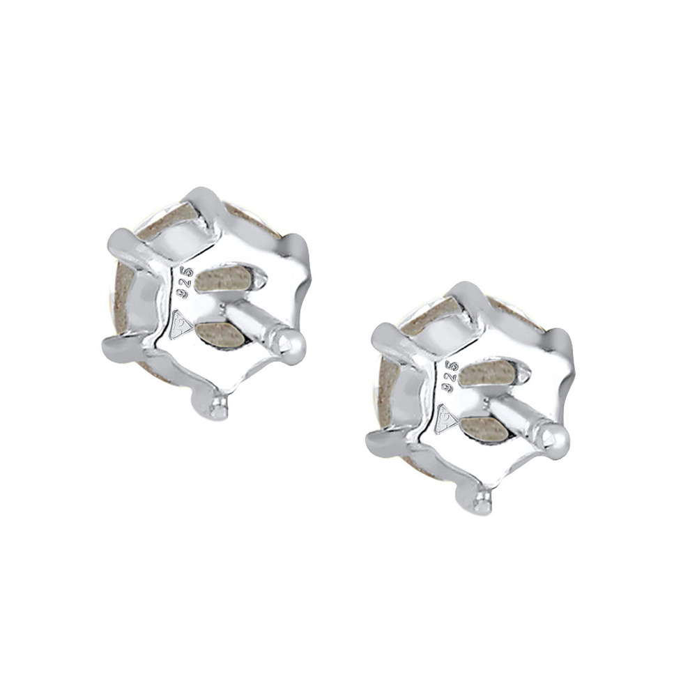 Elli Elli Boucles d'Oreilles Femmes Clous d'oreilles Étincelant Rond Classique avec Cr Boucles d'oreilles