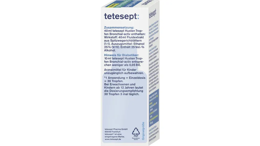 tetesept Hustentropfen Bronchial-activ 40 ml