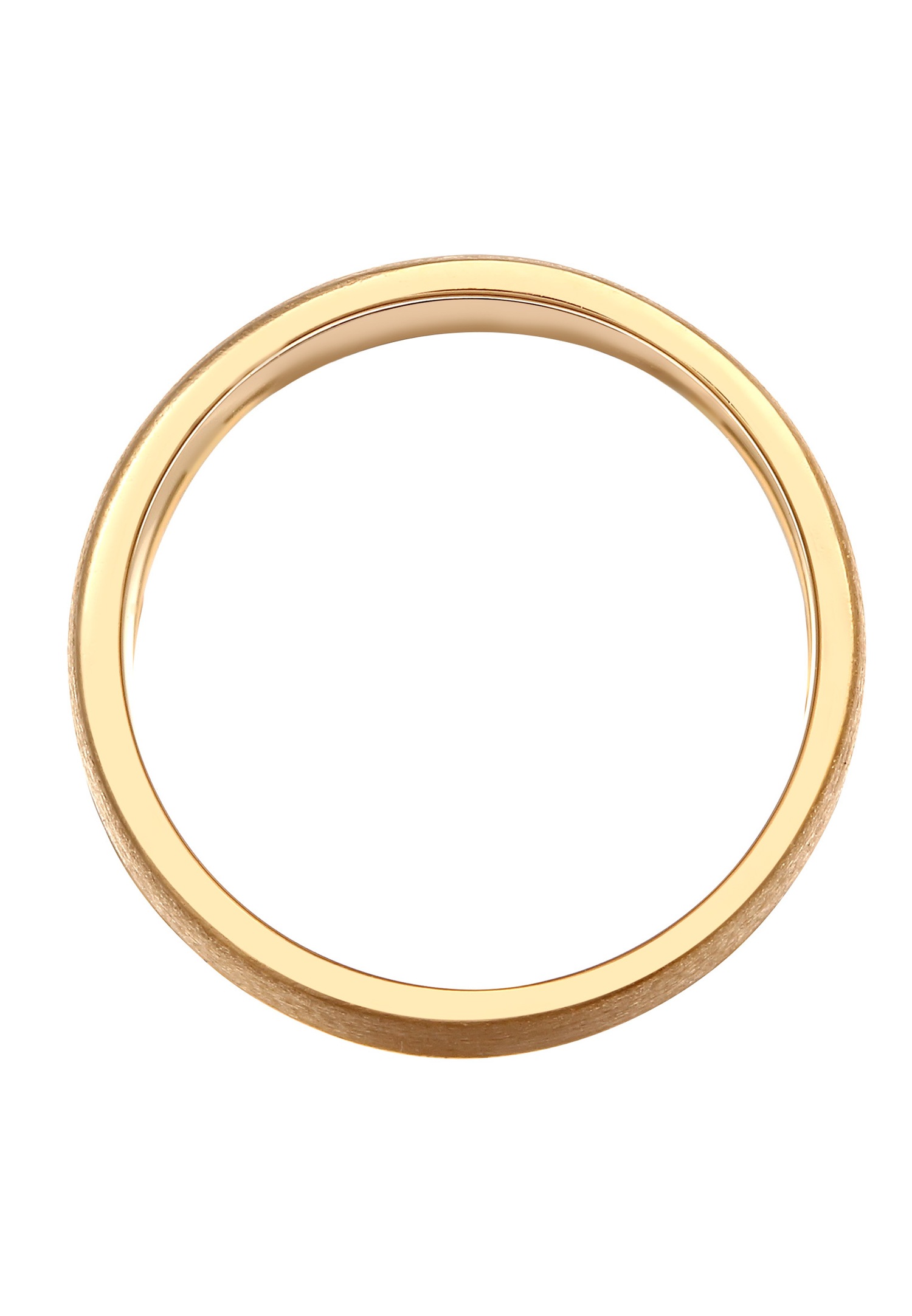 Anillo Elli para mujer, ancho, con acabado mate cepillado, básico, en plata de ley 925.
