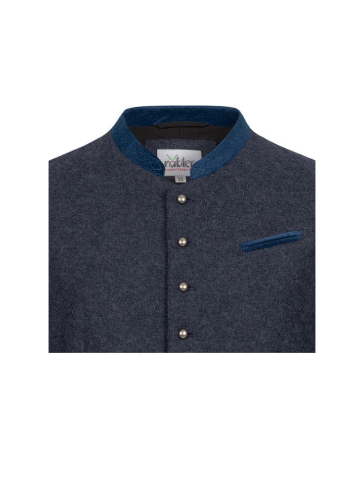 Nübler Trachtengilet Quentin in Blau günstig kaufen