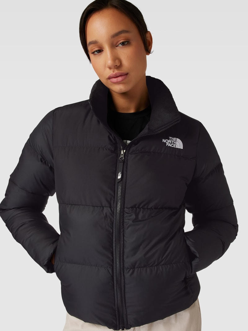 Steppjacke in Two-Tone-Machart Modell 'Saikuru' in schwarz