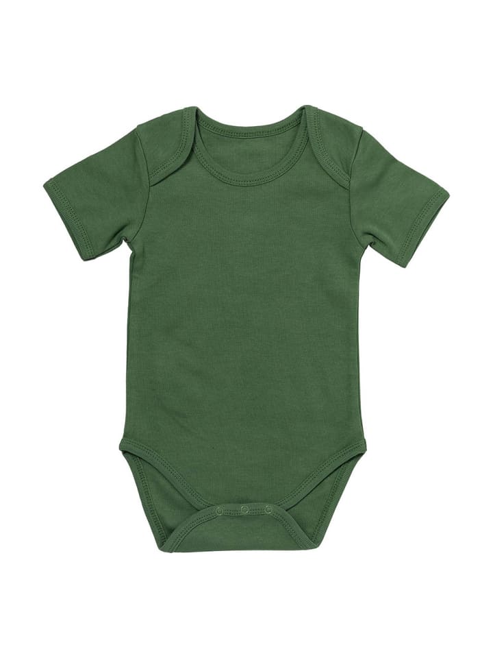 Schlummersack Bio Baby-Bodys kurzarm 5er-Pack in Dunkelgrün günstig kaufen