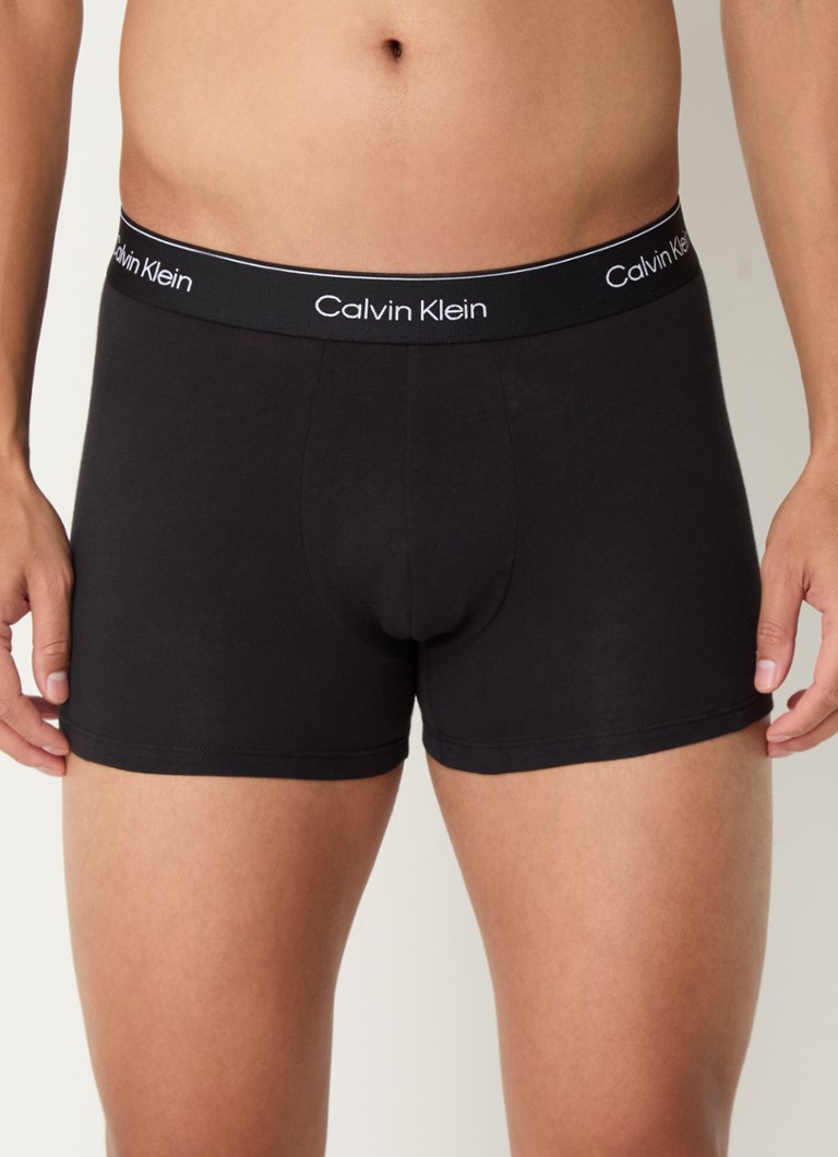 Set de 3 pantaloni scurți Calvin Klein Modern Cotton cu bandă la talie cu logo.