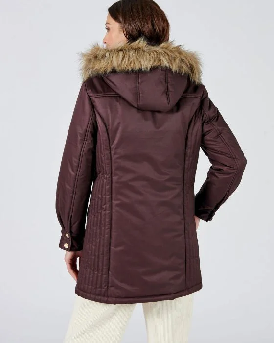 Parka chaude à piqûres fantaisie Thermolactyl