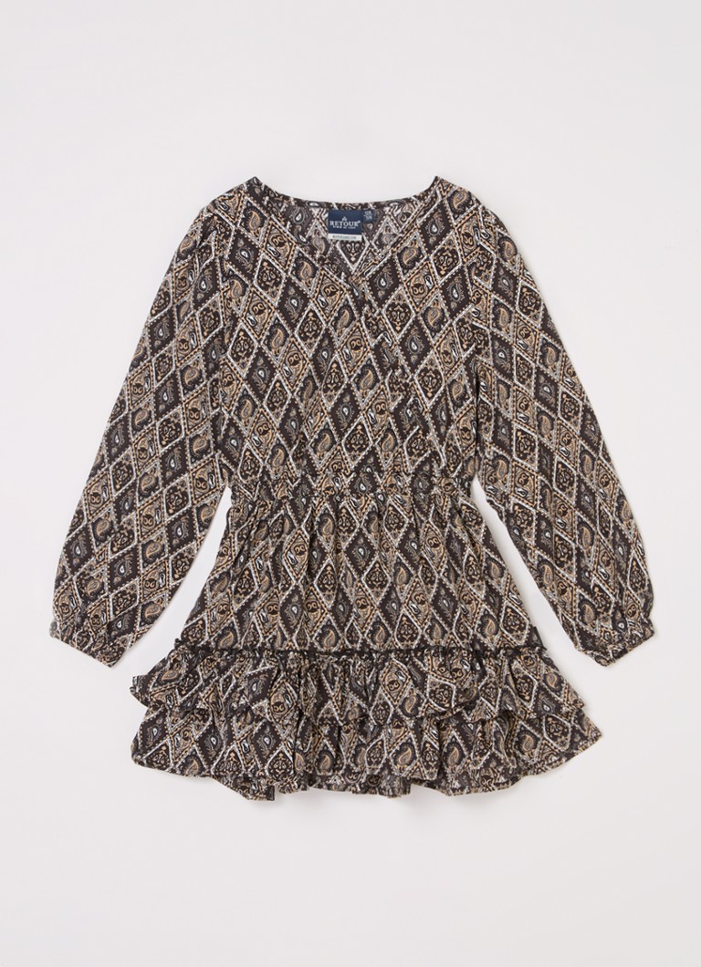 Retour Jeans  Ginger tuniekjurk met paisley dessin