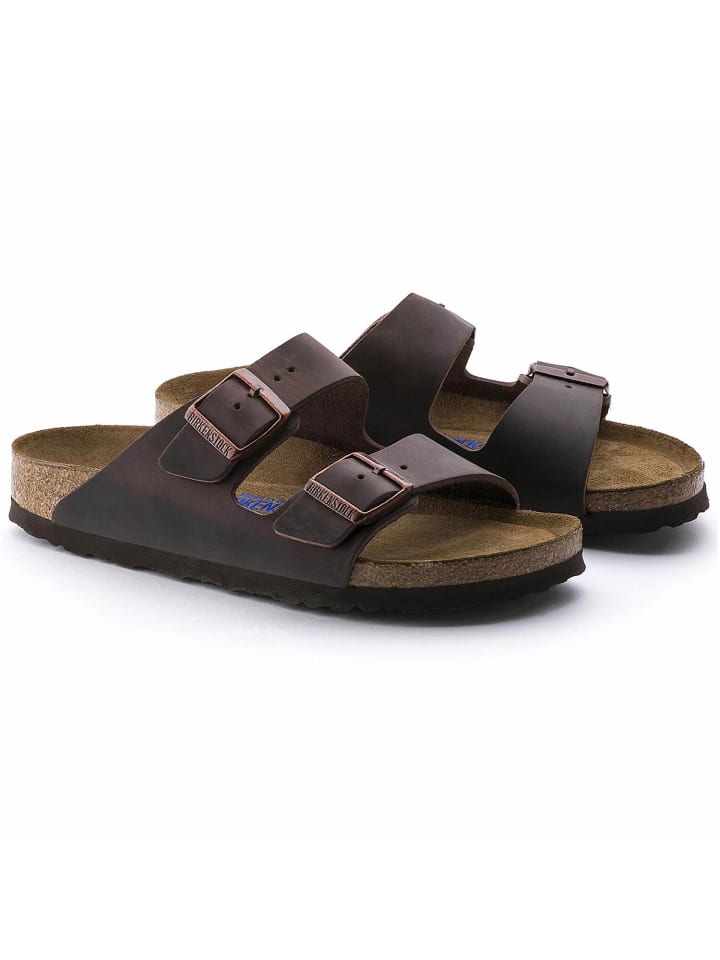 Birkenstock Sandale Arizona Oiled Leather in Braun günstig kaufen 46