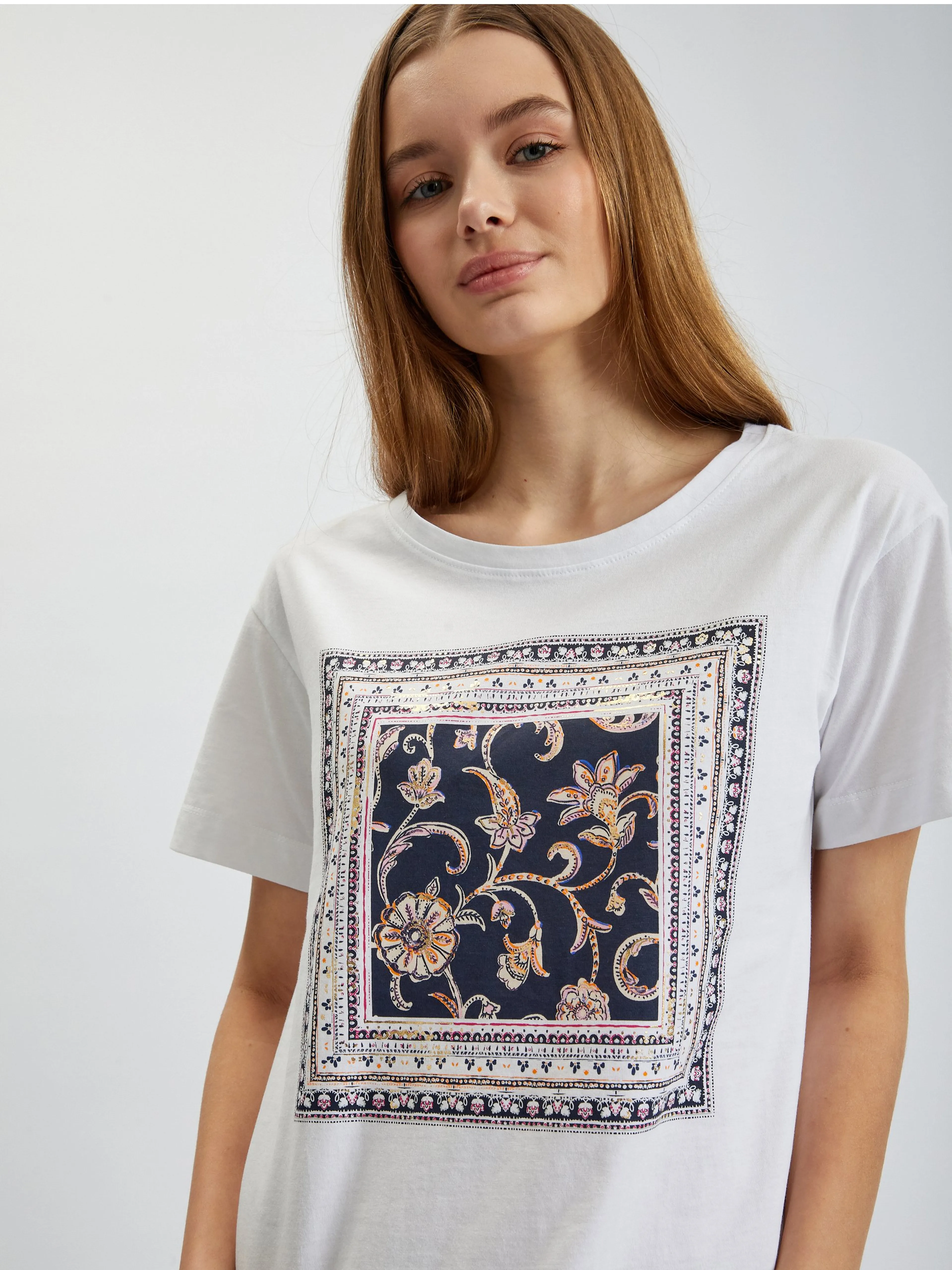 Weißes Damen-T-Shirt ORSAY
