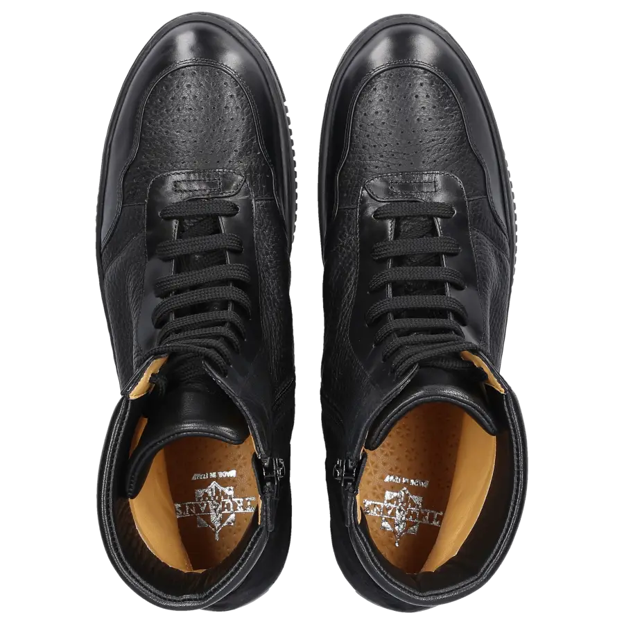 Truman's - Sneaker high 9435 Kalbsleder - schwarz