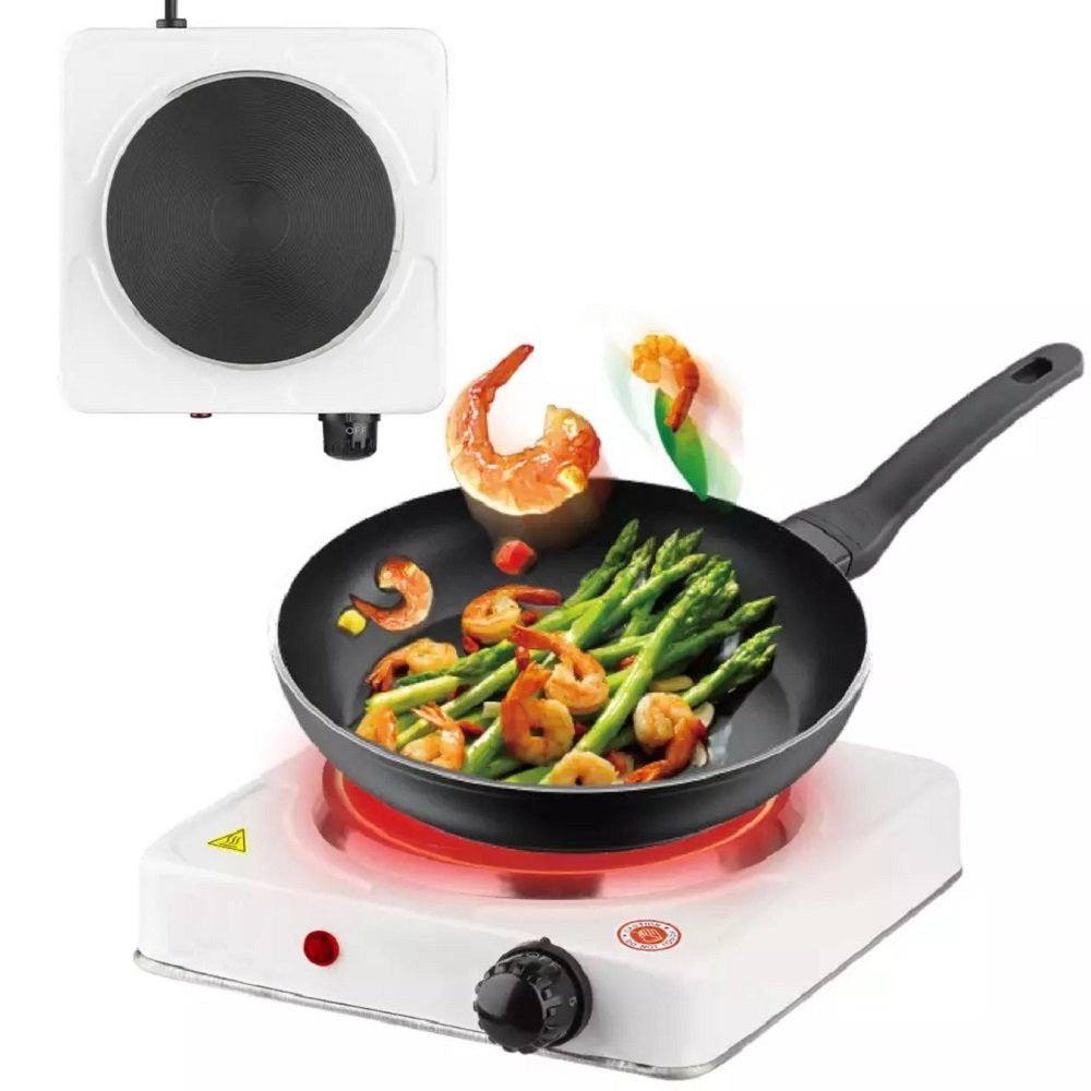 COFI 1453 Einzelkochplatte 1000W Kochplatte Herdplatte Tragbar Kochfeld Camping 5 Stufen Regelbar