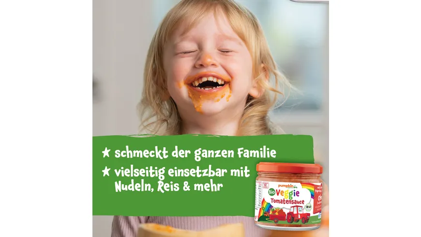 pumpkin organics Bio Veggie Tomaten Sauce 250 g