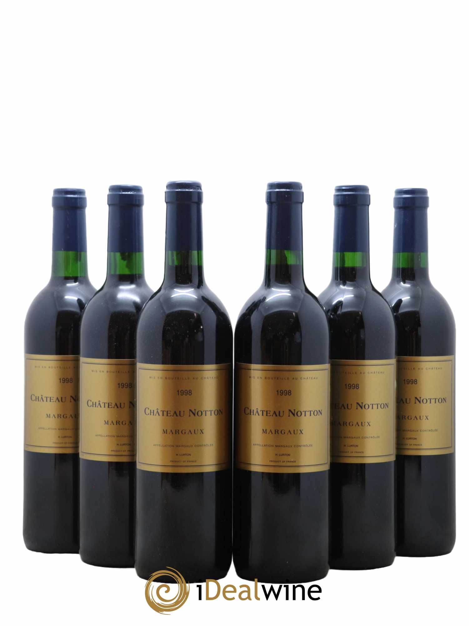 Château Notton  1998 - Lot de 6 Bouteilles