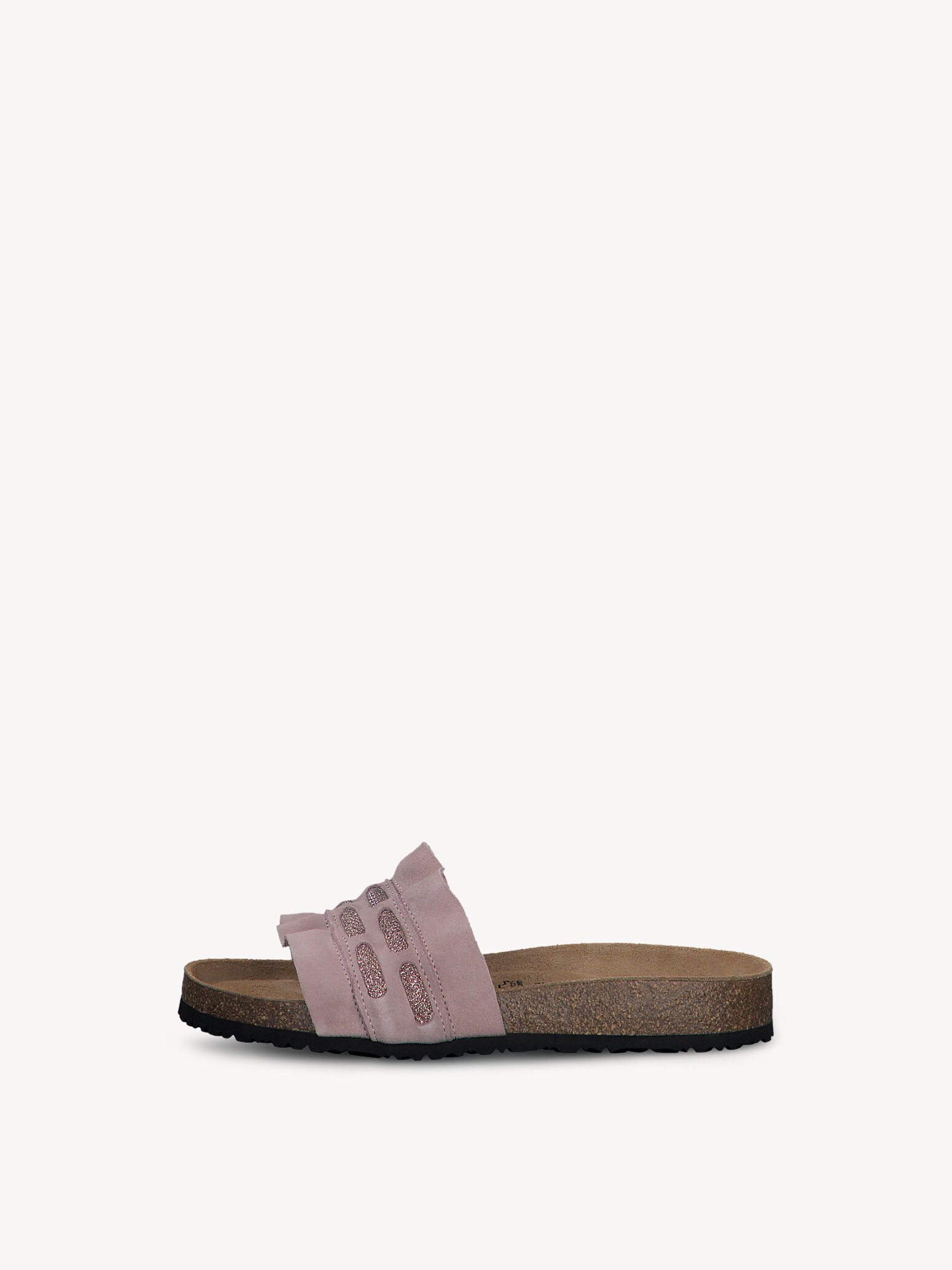 Mule en cuir - rose
