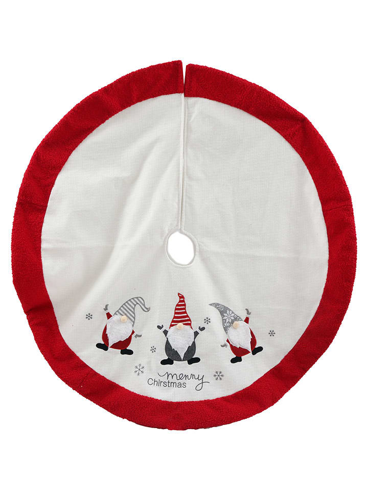 SiL Interiors Weihnachtsbaumrock in Rot/ Weiß - Ø 105 cm günstig kaufen onesize