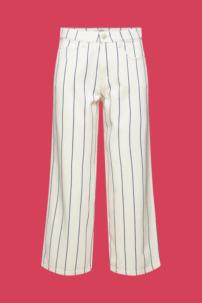 Gestreifte High-Rise-Culotte, 100% Baumwolle